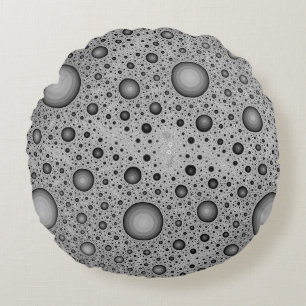 Moon Rock Lunar Surface Texture Rond Kussen