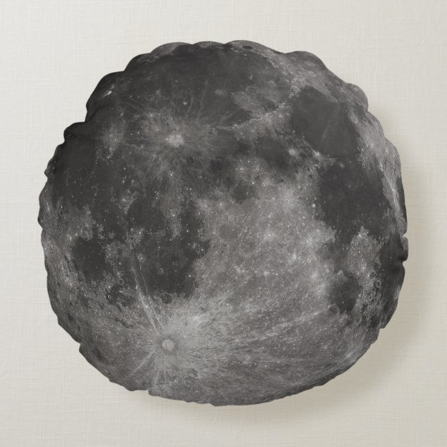 Moon Round Pillow Rond Kussen (Voorkant)