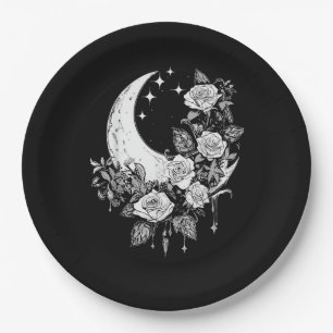Moon Rozen - Romantische Gothic - Whimsigoth Witch Papieren Bordje