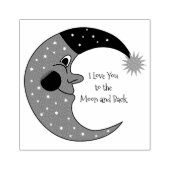 Moon Rubberstempel (Afrduk)