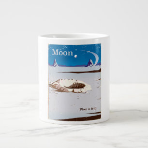 Moon -  sci-fi-reisposter extra grote mok