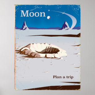 Moon -  sci-fi-reisposter poster