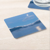 Moon | Seabeck, Washington Vierkante Kartonnen Onderzetter (Schuin)