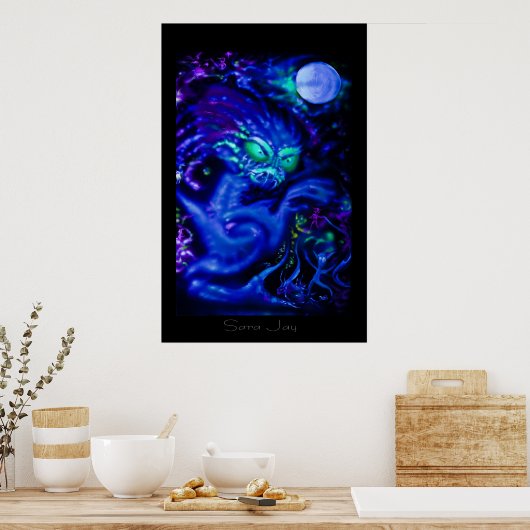 Moon Serpent Poster (Keuken)