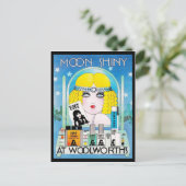 Moon Shiny  Woolworth Baby Doll Feestdagenkaart (Staand voorkant)