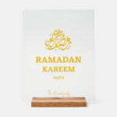 Moon Sighting Dua Ramadan Mubarak personnalisé tra (Recto)