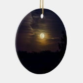 Moon Silhouette Keramisch Ornament (Rechts)