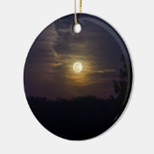 Moon Silhouette Keramisch Ornament (Links)