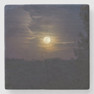 Moon Silhouette Stenen Onderzetter