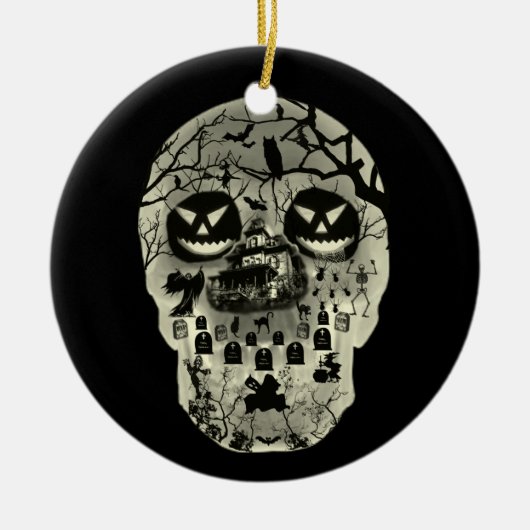 Moon Skull Ornament (Voorkant)