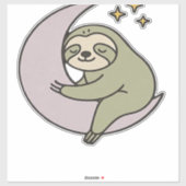 Moon Sloth Classic T-Shirt Sticker (Vel)