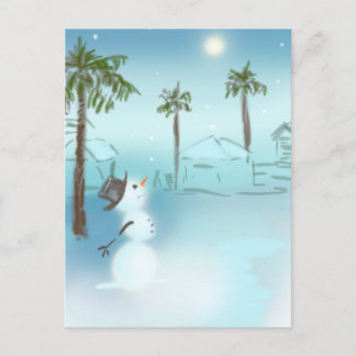 Moon Snow Briefkaart