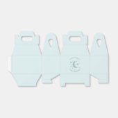 Moon Star Theme Baby shower Mint Bedankdoosjes (Uitgevouwen)