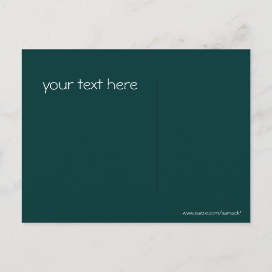 Moon Star Tree Paint Splat Briefkaart (Achterkant)