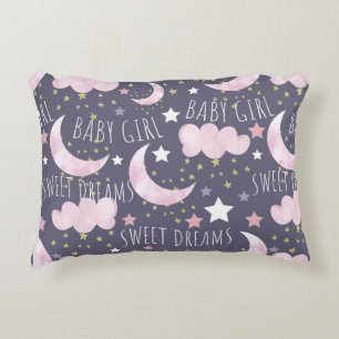 Moon Stars Baby Girl Nursery Baby Accent Kussen