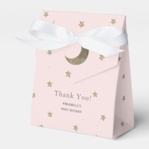 Moon & Stars Blush Roze Baby shower Gift Box Bedankdoosjes