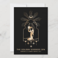 *~* Moon Stars Golden Goddess Zee Bathing Urn 5x7
