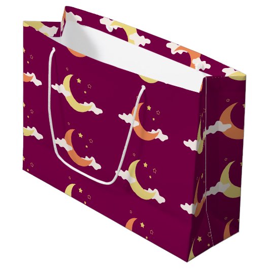 Moon & Stars Grote Cadeautas (Voorkant Gekanteld)