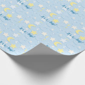 Moon & Stars Patroon Cadeaupapier (Hoek)