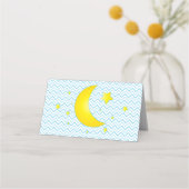 Moon & Stars Place Card-Blue Yellow (Achterkant)