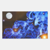 Moon Stars Space Art Sticker (Voorkant)