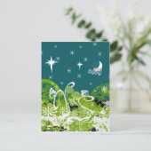 Moon Stars Swirl Paint Splat Briefkaart (Staand voorkant)