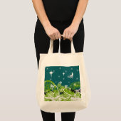 Moon Stars Swirl Paint Splat Tote Bag (Voorkant (product))