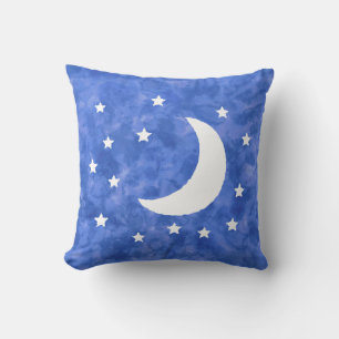 Moon Stars Waterverf Decor Kussen