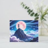 Moon, sterren en Galaxy — Het leven is maar een dr Briefkaart (Staand voorkant)