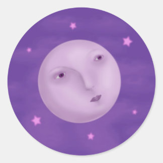 Moon-stickers Ronde Sticker