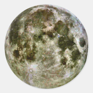 Moon Stickers. Ronde Sticker
