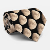 Moon Stropdassen Moon Neckties Gepersonaliseerd Mo (Opgerold)