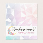 Moon & Succulent Pastel Mystic Boho Carte de remer (Outside Unfolded)