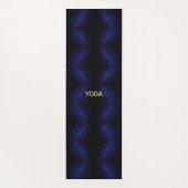 Moon & Sun Conjunction on Navy Blue Galaxy Yogamat (Achterkant)