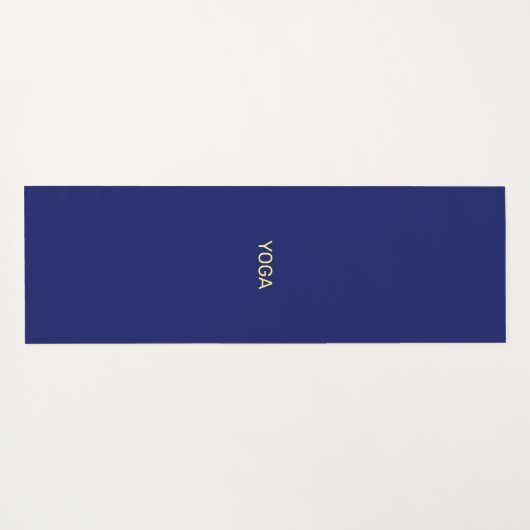 Moon & Sun op blauw en geel Star-patroon Yogamat (Achterkant (horizontaal))