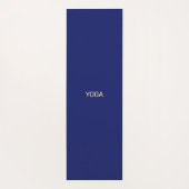 Moon & Sun op blauw en geel Star-patroon Yogamat (Achterkant)