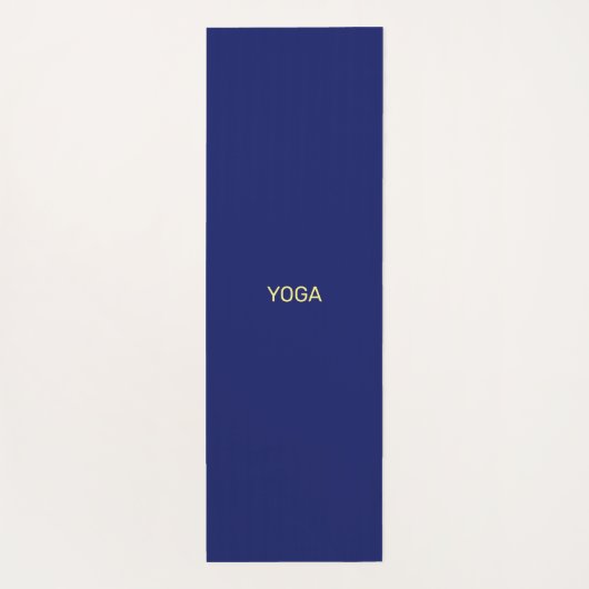 Moon & Sun op blauw en geel Star-patroon Yogamat (Achterkant)