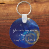 Moon Sun Stars Infinite Love Sleutelhanger (Voorkant)