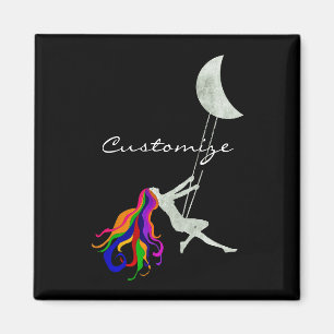 Moon Swinging Redhead Thunder_Cove Magneet