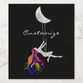 Moon Swinging Redhead Thunder_Cove Wijn Etiket (Enkel label)