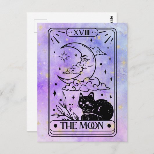 Moon Tarot Briefkaart (Voorkant / Achterkant)