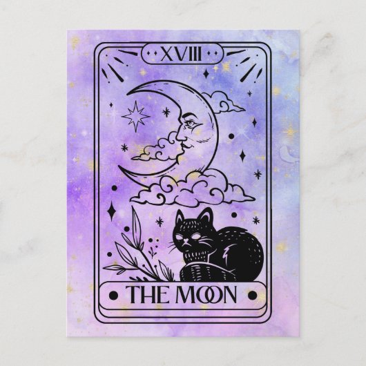 Moon Tarot Briefkaart (Voorkant)