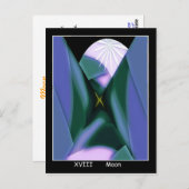 Moon Tarot Card Briefkaart (Voorkant / Achterkant)