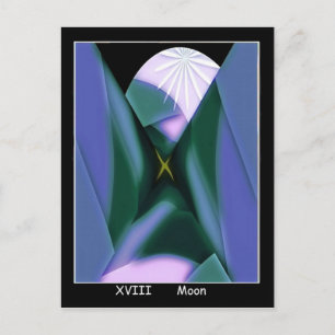 Moon Tarot Card Briefkaart