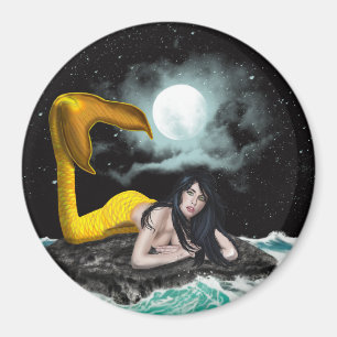 Moon Tide Mermaid Magnets Magneet