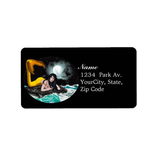 Moon Tide Sirène Étiquettes 2 (Devant)