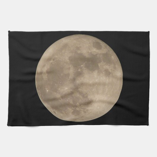 Moon Towel Full Moon Dish Towel Moon Decor Theedoek (Horizontaal)
