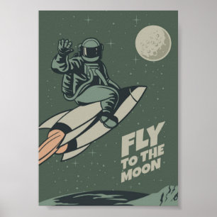  Moon Travel Poster