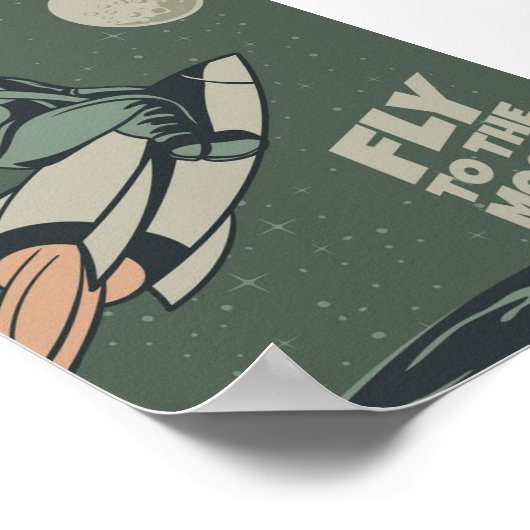  Moon Travel Poster (Hoek)