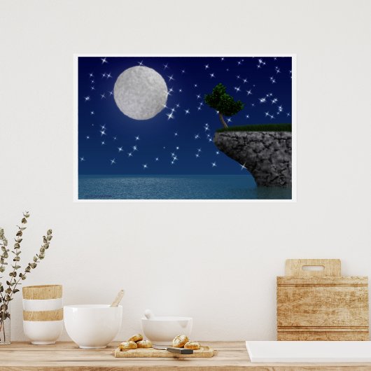 Moon Tree Poster (Keuken)